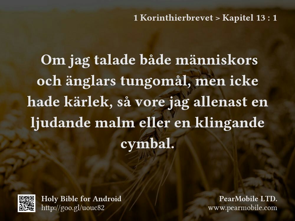 1 Korinthierbrevet, Kapitel 13:1